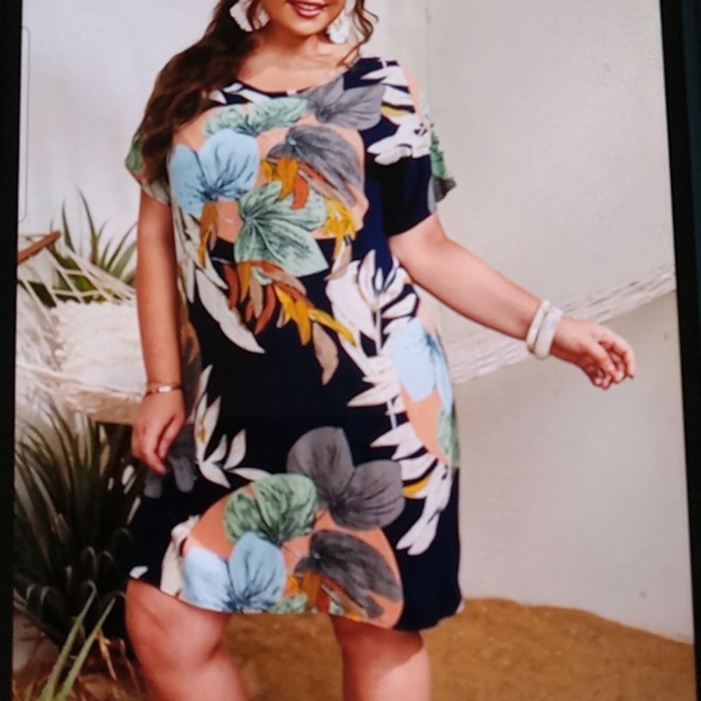 Emery Rose floral print dress, Size XL